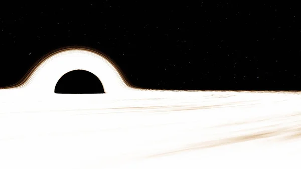 Buco nero, distorsione dello spazio, anomalia, alta massa, questi elementi di immagine forniti dalla NASA . — Foto Stock