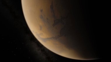 Mars. Astronomi ve bilim kavramı. Uzay Tema.