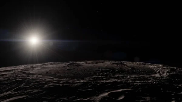 Mond im Weltall, Oberfläche. Hohe Qualität, Auflösung, 4k. Dieses Bild stammt von der NASA. — Stockfoto
