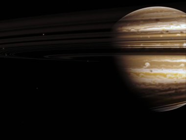 Satürn. Bilim kurgu uzay wallpaper, inanılmaz güzel gezegenler, galaksiler, sonsuz evrenin karanlık ve soğuk güzellik. Yüksek kalite, çözünürlük, 4k. Nasa tarafından döşenmiş bu görüntü unsurları