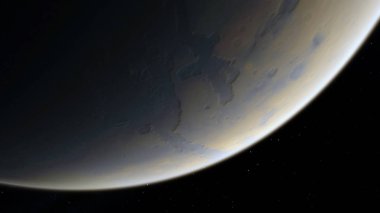 Mars. Astronomi ve bilim kavramı. Uzay Tema.