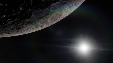 Surface.this görüntü öğelerini nasa tarafından döşenmiş uzayda ay.
