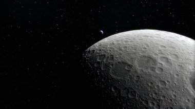 Surface.this görüntü öğelerini nasa tarafından döşenmiş uzayda ay.