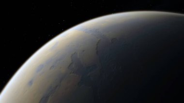 Mars. Astronomi ve bilim kavramı. Uzay Tema.