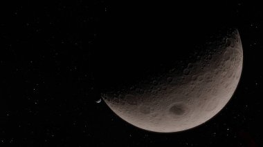 Surface.this görüntü öğelerini nasa tarafından döşenmiş uzayda ay.