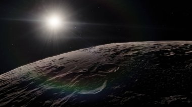 Surface.this görüntü öğelerini nasa tarafından döşenmiş uzayda ay.