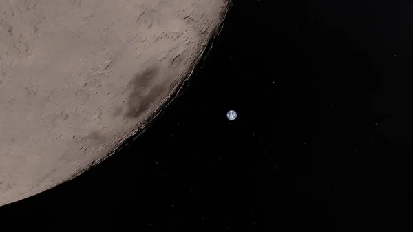 Lune dans l'espace, surface.this éléments d'image fournis par nasa . — Photo