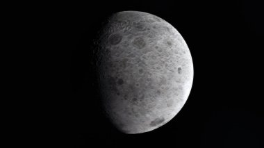 Dış uzay, yüzey moon. Yüksek kalite, çözünürlük, 4k. NASA tarafından döşenmiş bu görüntü öğelerini