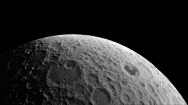Dış uzay, yüzey moon. Yüksek kalite, çözünürlük, 4k. NASA tarafından döşenmiş bu görüntü öğelerini