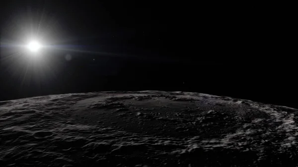 Луна в открытом космосе, поверхность. Высокое качество, разрешение, 4к. Элементы образа, предоставленные nasa — стоковое фото