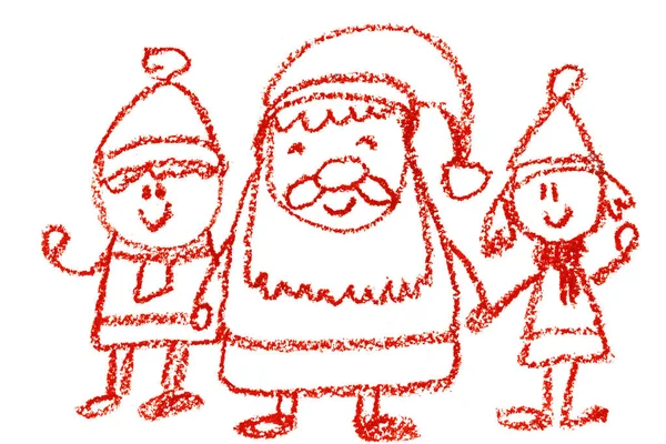 kindergarten with teacher cartoon hand drawn, winter with snowman seasons isolated on white background, santa claus, girl, boy.