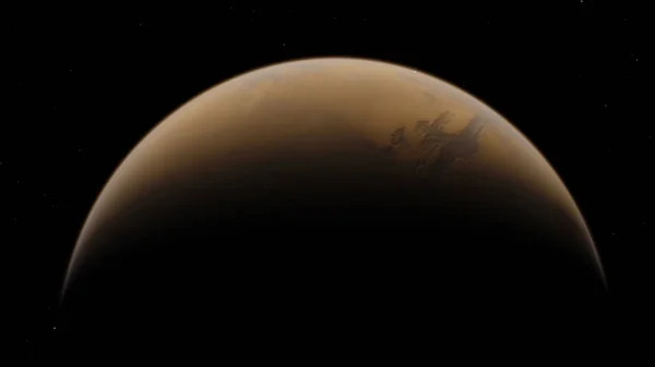 화성입니다. 천문학과 과학 개념입니다. 우주 테마. — 스톡 사진