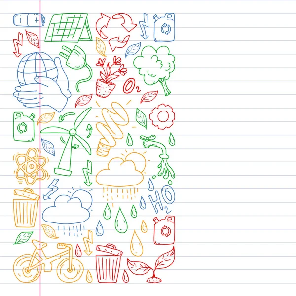 Temizlik hizmetleri şirket vektör deseni, egzersiz defteriçizim.