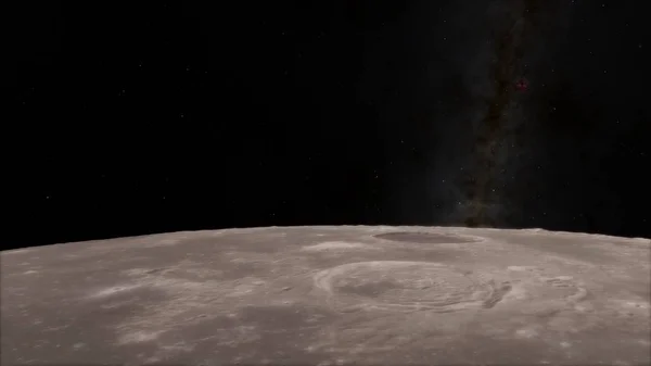 Луна в открытом космосе, поверхность. Высокое качество, разрешение, 4k . — стоковое фото