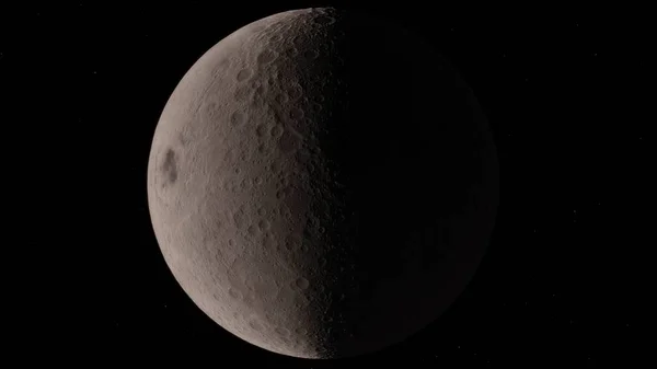 Lune dans l'espace, Surface. Haute qualité, résolution, 4k . — Photo
