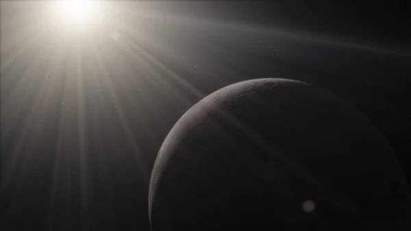 우주공간에서 달, 표면. 고품질, 해상도, 4k. — 스톡 사진