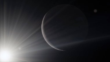 3D görüntü, Ay yüksek çözünürlüklü görüntü, dış uzayda 4k, yüzey. Yüksek kalite.