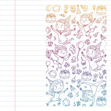 beyaz arka plan üzerinde temizlik hizmetleri şirket vektör monokrom desen, çizim gradyan, defterler astarlı