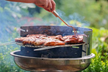 Bahçe Barbekü ızgara sığır eti biftek ile
