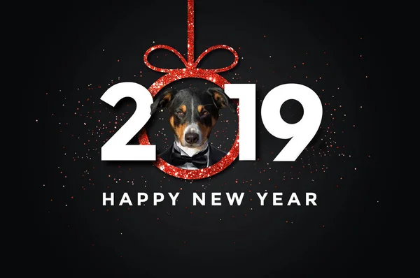 Новым 2019 Годом Собачкой — стоковое фото
