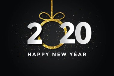 2020 mutlu yeni yıl arka plan. 2020 yılı tatili. 