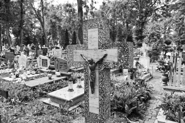 Städtischer Friedhof Orneta Ermland Einem Historischen Ort Der Woiwodschaft Ermland — Stockfoto