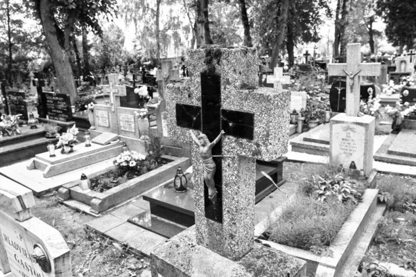 Städtischer Friedhof Orneta Ermland Einem Historischen Ort Der Woiwodschaft Ermland — Stockfoto