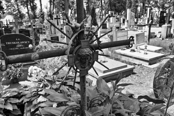 Städtischer Friedhof Orneta Ermland Einem Historischen Ort Der Woiwodschaft Ermland — Stockfoto
