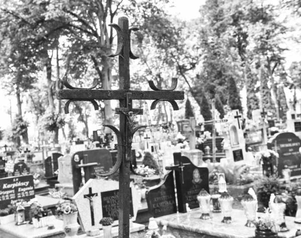 Städtischer Friedhof Orneta Ermland Einem Historischen Ort Der Woiwodschaft Ermland — Stockfoto