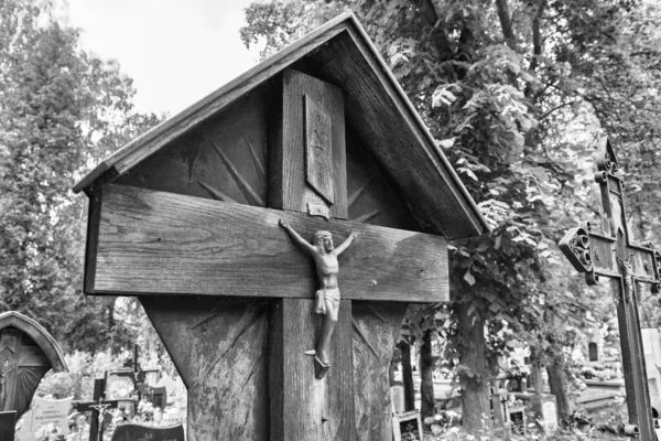 Städtischer Friedhof Orneta Ermland Einem Historischen Ort Der Woiwodschaft Ermland — Stockfoto