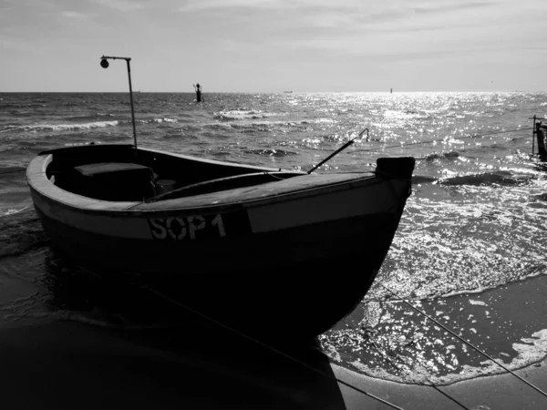 Vista Paisagem Sobre Golfo Gdansk Mar Báltico — Fotografia de Stock