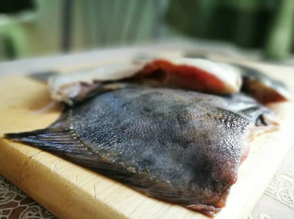 Nella Cucina Polacca Preparare Deliziosi Pesci Passera — Foto Stock