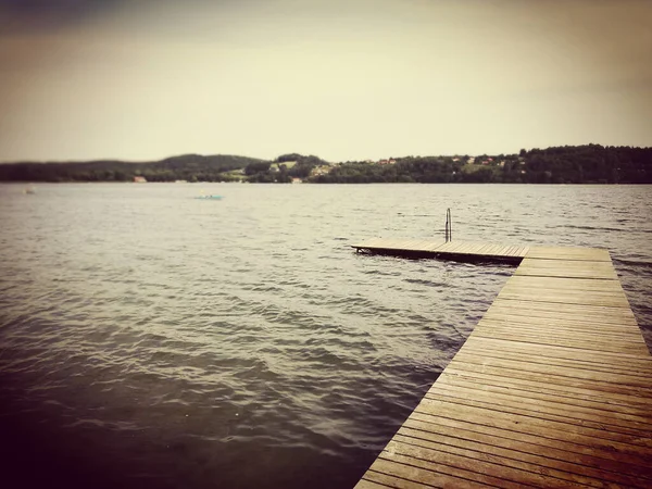 Verão Lago Chmielno — Fotografia de Stock