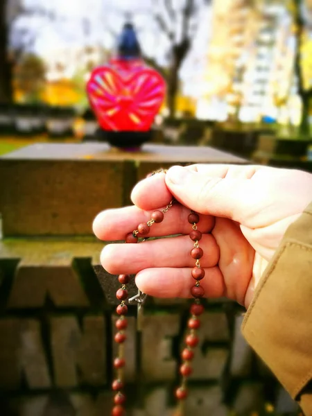 Cemetery Visit Artistic Look Vintage Vivid Colours — Stock Photo, Image