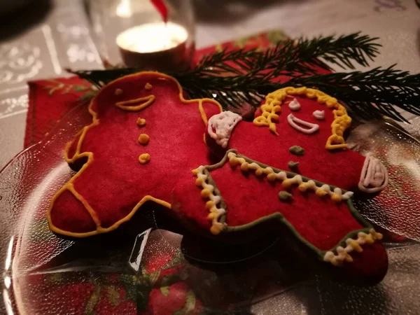 Pepparkakor Konstnärlig Look Vintage Levande Färger — Stockfoto