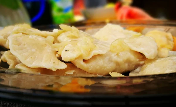 Dumplings Artistic Look Vintage Vivid Colours — Stock Photo, Image