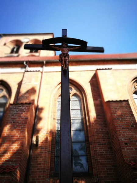 Catholi Kerk Puck Polen — Stockfoto
