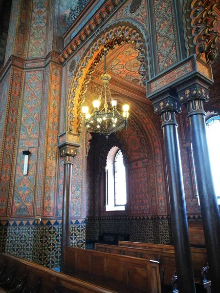 犹太教 色彩生动的艺术风格 意大利 佛罗伦萨大犹太教堂 旅游观光 Florenece意大利 — 图库照片