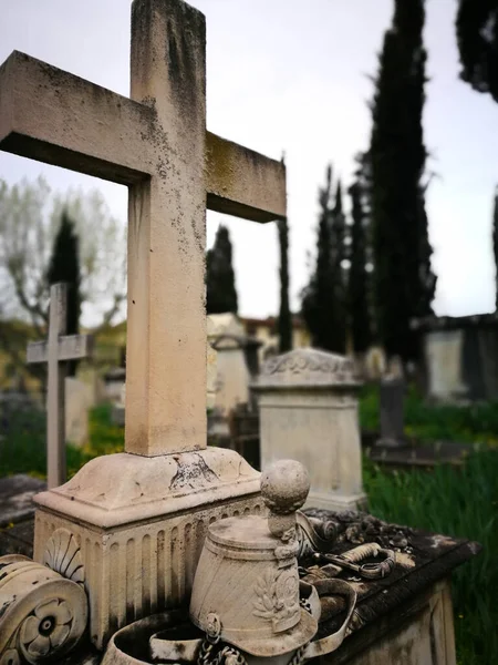 Praça Donatello Antigo Cemitério Inglês Florença Itália — Fotografia de Stock