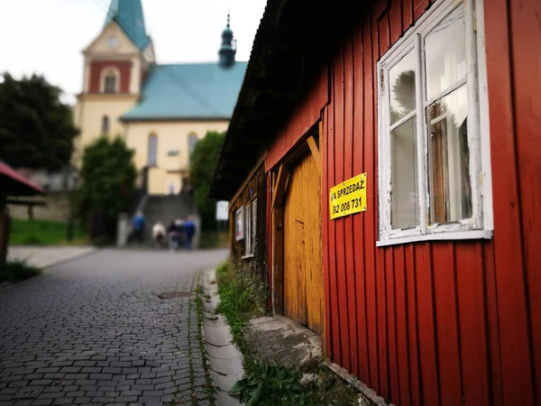 Visitare Lanckorona Bellezza Piccola Architettura Polonia Lanckorona Polonia Europa — Foto Stock