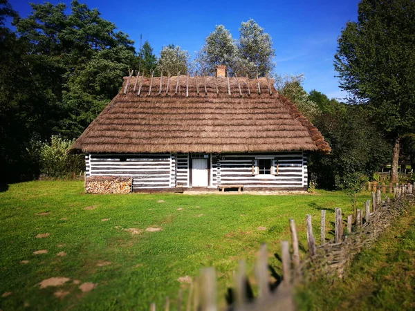 Oldtimerdorf Künstlerischer Blick Farben Scansen Sanok Polen — Stockfoto