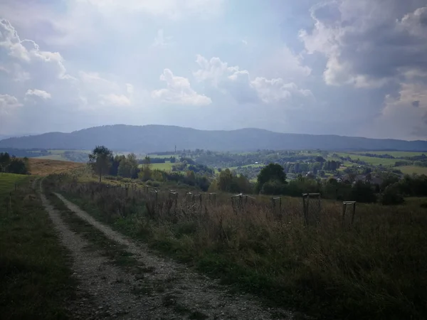 Krásná Krajina Bieszczady Polsko — Stock fotografie