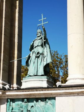 Budapeşte 'yi gezmek, Macaristan' ın başkentinin güzel mimari örneği. Renkli sanatsal görünüş.