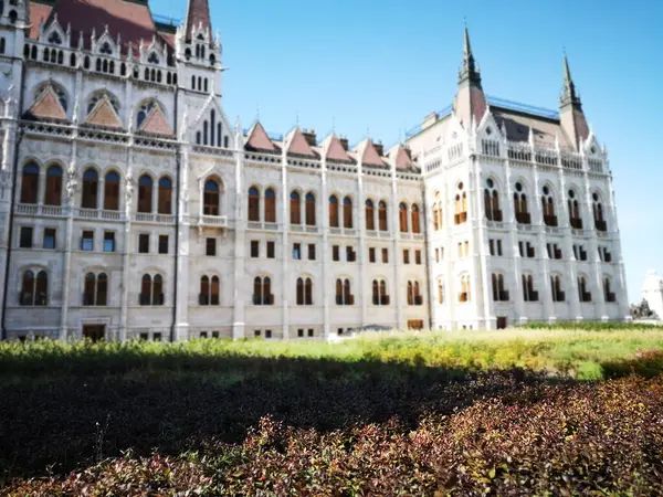 Угорщина Будапешт Будівля Парламенту Художній Вигляд — стокове фото