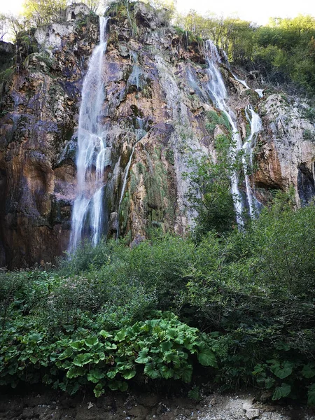 Plitvicesjöar Nationalpark Kroatien Konstnärlig Look Färger — Stockfoto