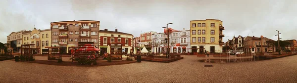 Vista Sulla Piazza Del Mercato Vecchio Kartuzy Polonia — Foto Stock