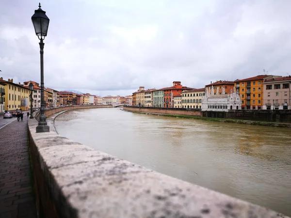 Pisa Mimarlık Klasik Renkli Sanatsal Bir Bakış Açısı Tarihi Dönüm — Stok fotoğraf