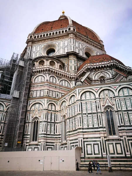 Площадь Дуомо Красочная Архитектура Флоренции Италия — стоковое фото