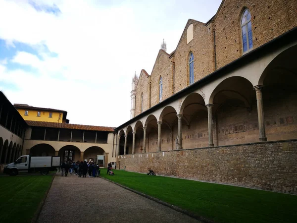 Architecture Beauté Basilique Santamaria Novella Look Artistique Couleurs — Photo