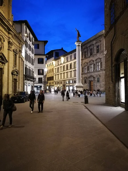 Bellezza Turistica Firenze Cerca Una Bella Architettura Storica Firenze Italia — Foto Stock